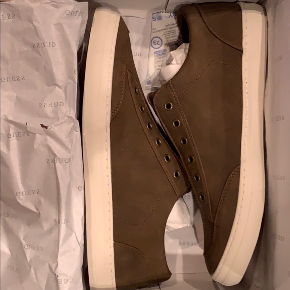 Guess brown no lace slip-ons size 10- NEW